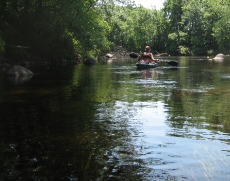 Pat heads downstream